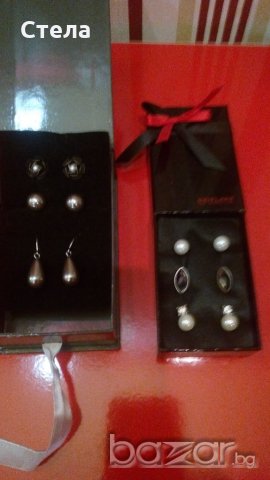 Обеци в подаръчна кутия