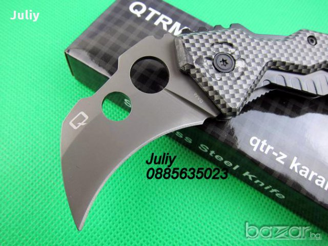 Сгъваем нож /карамбит/ QTRM5TR DA46, снимка 2 - Ножове - 10317334
