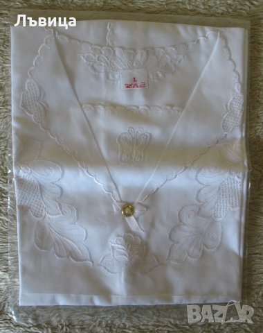 Нова блуза естествена коприна с бяла българска бродерия, снимка 11 - Ризи - 23757232