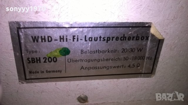 &Whd sbh 200 hi-fi-made in germany-внос швеицария, снимка 11 - Тонколони - 25184567