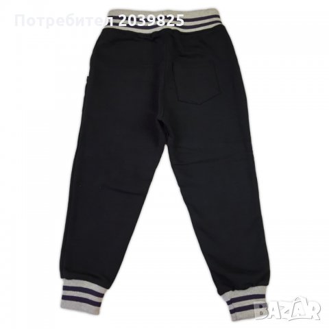 Анцуг, Долнище, Ватирано, Черно, Синьо, Тъмно, Тъмно синьо, Спортно долнище, За момче, 1 - 6 години, снимка 3 - Панталони и долнища за бебе - 22425557