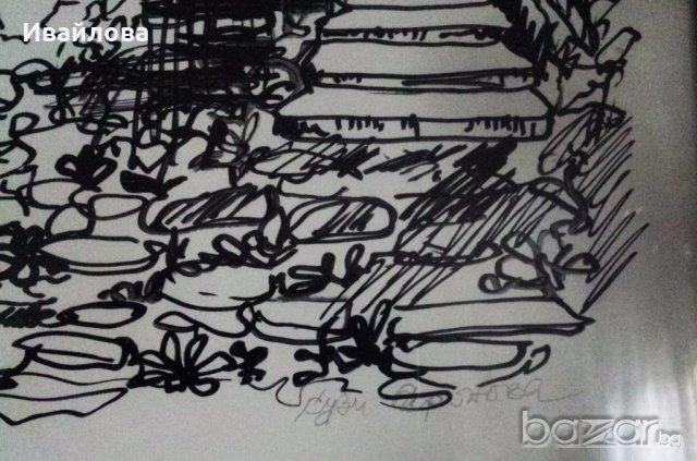 Графика Сузи Аронова - Оригинал!!, снимка 2 - Картини - 19636777