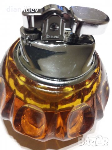  Стара настолна газова запалка , снимка 6 - Антикварни и старинни предмети - 24518202