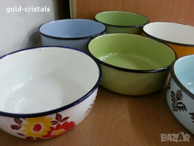 Български емайлирани купи, снимка 2 - Съдове за готвене - 26134980