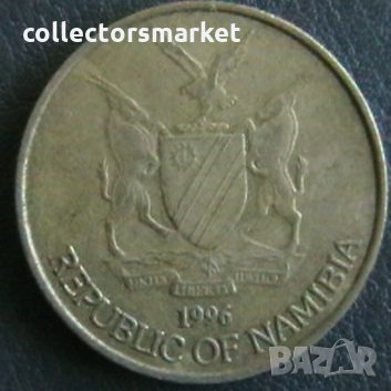 1 долар 1996, Намибия, снимка 2 - Нумизматика и бонистика - 25452154