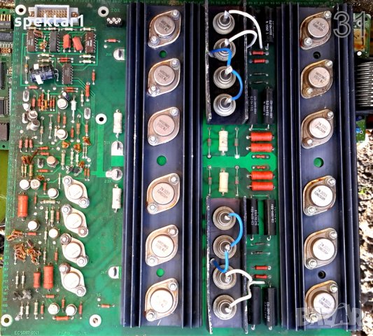 промишлени платки с транзистори 2N3055 и други електронни елементи, снимка 1 - Друга електроника - 23083222