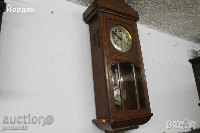 Дървен стенен часовник Густав Бекер, снимка 3 - Стенни часовници - 23091754