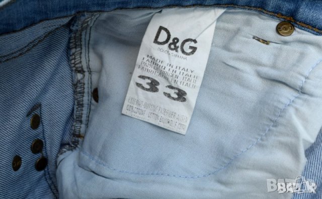 Dolce & Gabbana D&G мъжки дънки сини Произведени в Италия, снимка 6 - Дънки - 23444332