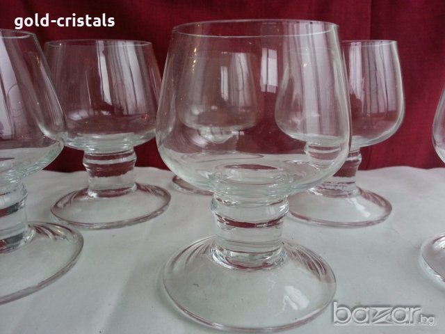  Стъклени чаши за ракия коняк  аперитив, снимка 7 - Антикварни и старинни предмети - 20243915