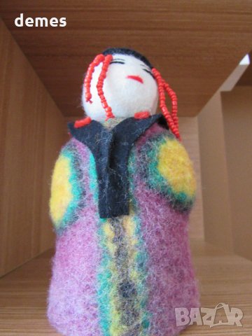  Автентична сувенирна кукла от филц-Монголия, снимка 4 - Други ценни предмети - 22317695