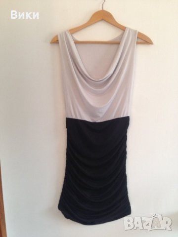 Рокля по тялото в два цвята