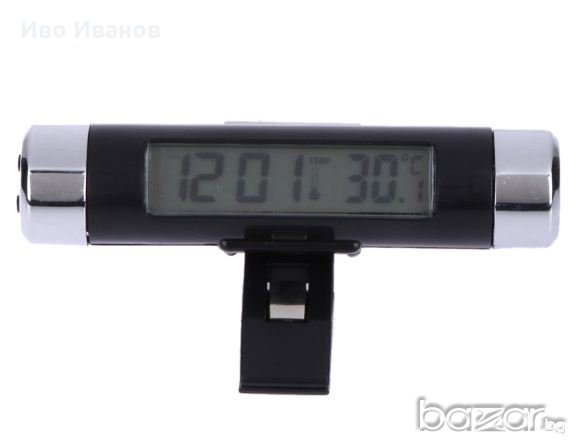 Дигитален часовник  термометър за автомобил, снимка 2 - Аксесоари и консумативи - 18691939