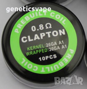 Clapton Coils 26GA A1 32GA A1 10броя 0.8ohm готови клаптън намотки, снимка 5 - Други - 16764622