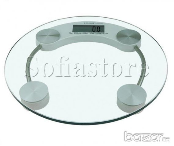 Нов електронен стъклен кантар за домашна употреба до 180 кг. 14лв.