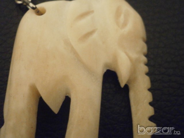 Ключодържател от кост-слон, изящна изработка, снимка 2 - Други - 8048347