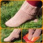 Плетени чорапи ,,Мека топлина в бежово", снимка 1