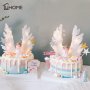 LED светещи крила криле за ангел Кръщене топер декор торта украса парти, снимка 1 - Други - 21879949