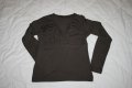 Нова блуза с дълбоко деколте, размер S/M, снимка 1 - Блузи с дълъг ръкав и пуловери - 8568761