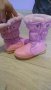 Розови детски ботуши апрески с пух с лека забележка, снимка 1