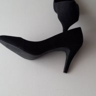 Велурени обувки, номер 40, снимка 3 - Дамски обувки на ток - 17574308