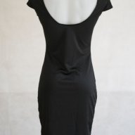 Елегантна вталена рокля в бежово и черно, снимка 4 - Рокли - 17791314