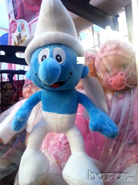 Смърф-около 30 см, с мелодия от филма, снимка 1