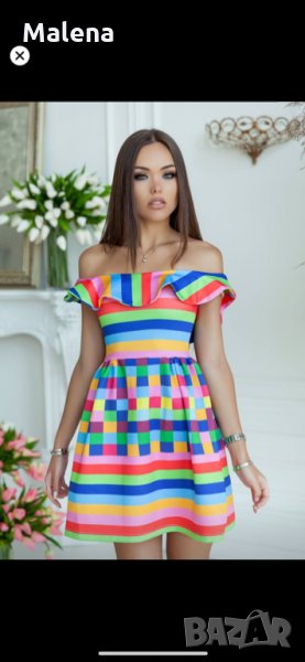 Рокля с паднали рамене !, снимка 1