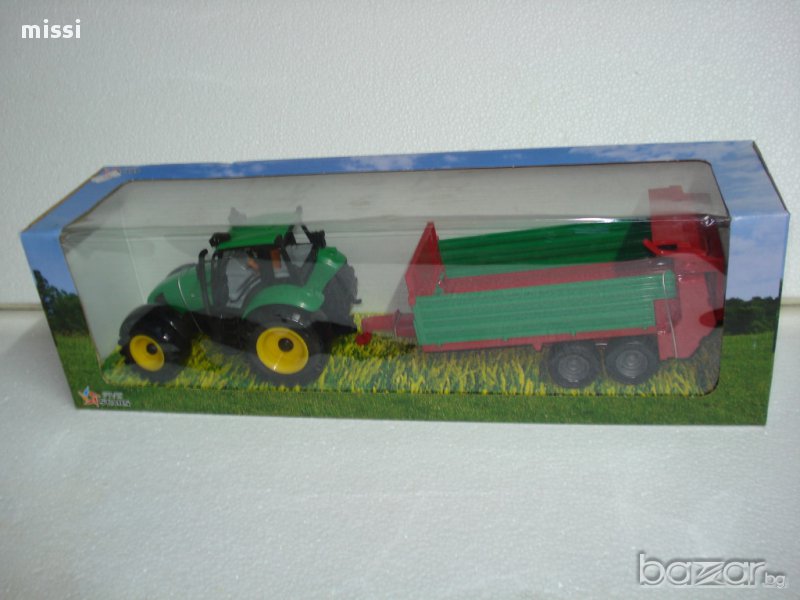 трактор с ремарке, снимка 1