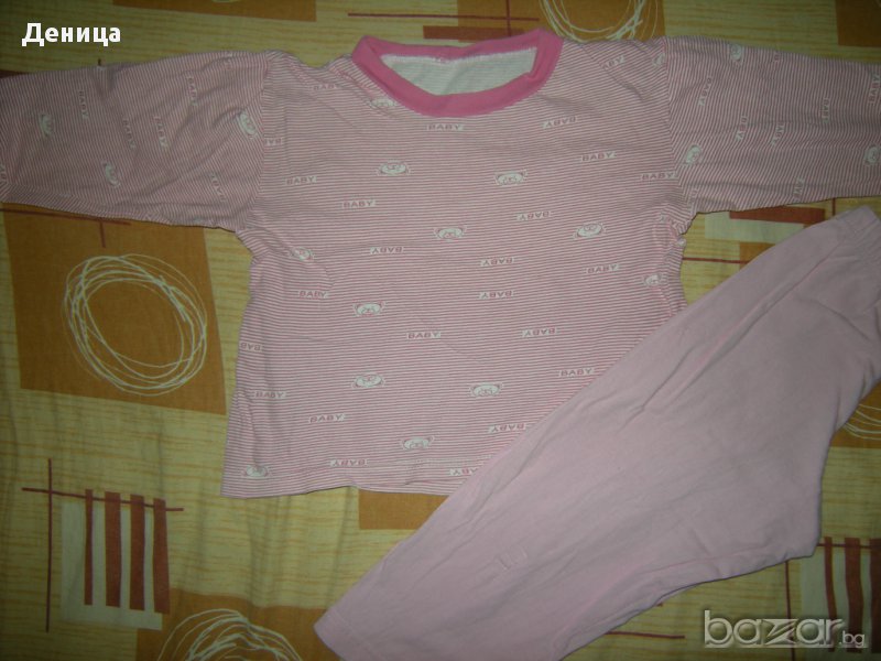 Тънки пижамки за близначки на 2 г.-2,5 г., 2 комплекта за 6 лв., снимка 1
