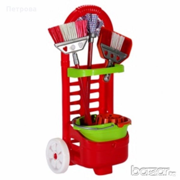 Количка с аксесоари за почистване, снимка 1