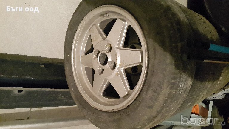 дуралуминеви джанти 4х100 R15 и R14 с летни гуми, снимка 1