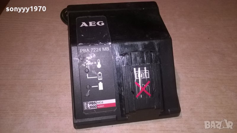 aeg battery charger 7.2-24v/1.8a-внос швеицария, снимка 1