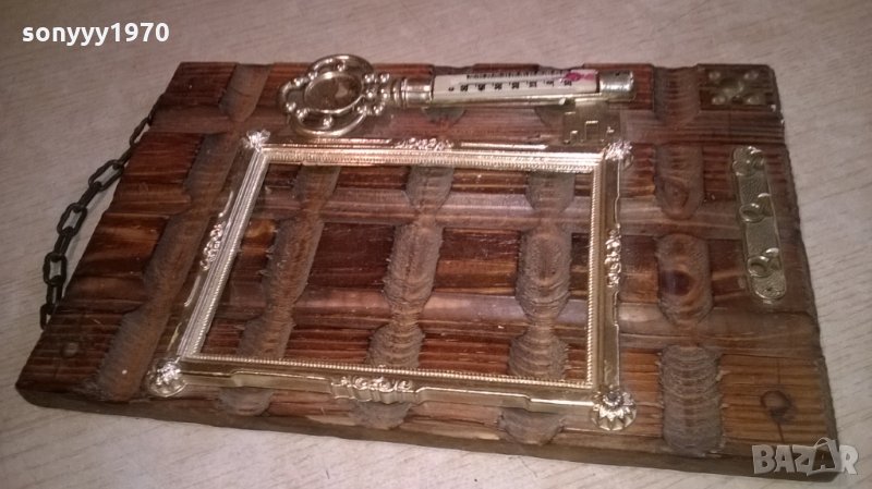 ретро колекция-дърво/метал-29х18см-внос испания, снимка 1