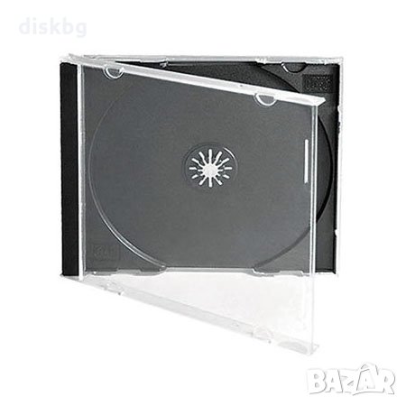Единична CD BOX 10mm black, Jewel Case for 1cd - черна кутия, снимка 1