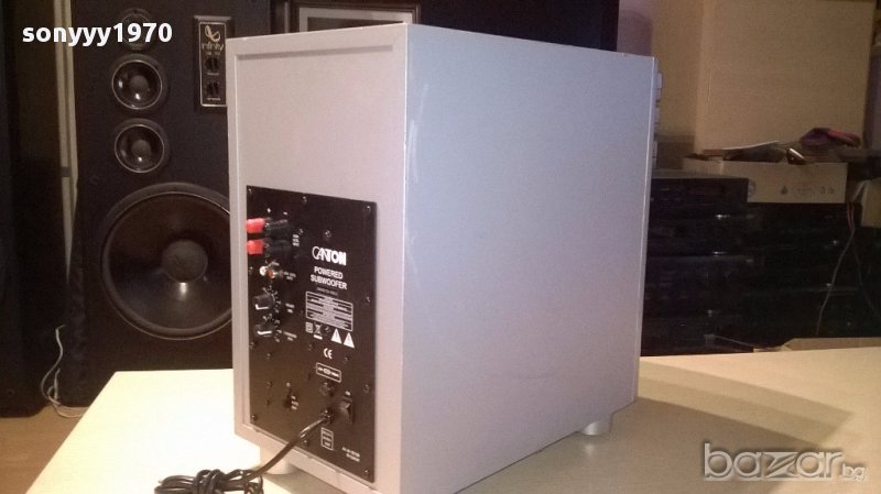 поръчан-canton powered subwoofer-43/32/23см-внос швеицария, снимка 1