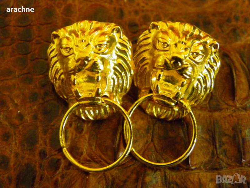 Позлатени сребърни обици, снимка 1