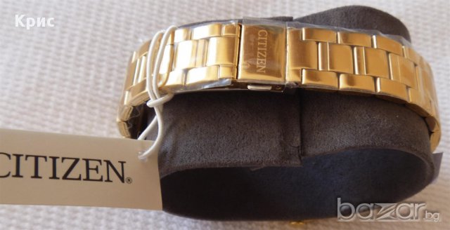 Нов ! Ръчен часовник Цитизен Сваровски Златен цвят, Citizen Swarovski Gold ToneED8122-59A, снимка 2 - Дамски - 12154134