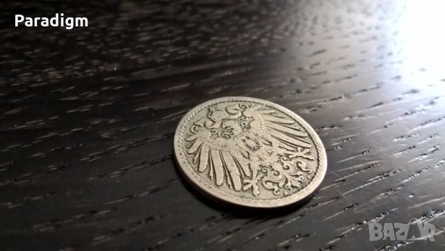 Райх монета - Германия - 5 пфенига | 1891г.; серия A, снимка 2 - Нумизматика и бонистика - 25896877