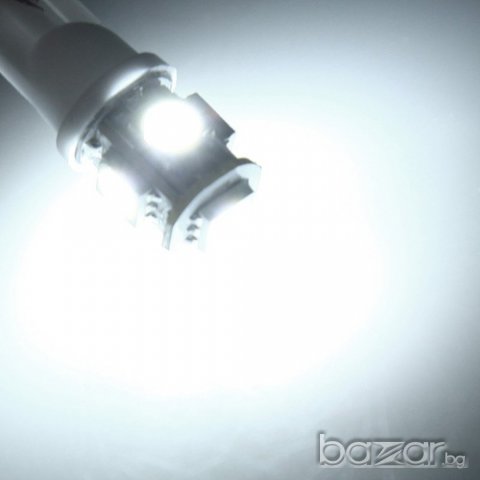 Габаритни диодни крушки /габарити/ Ba9s с 5 Smd Led ксеноново бели диода, снимка 4 - Аксесоари и консумативи - 7176943