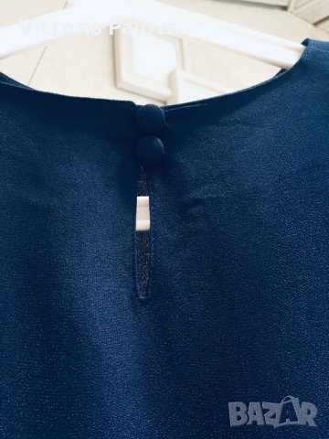 Тъмносиня красива блуза,Германия, снимка 7 - Тениски - 25796489