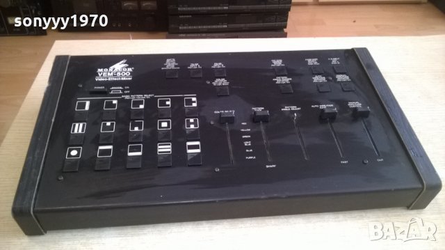 monacor vem-500 mixer-audio/video-внос швеицария, снимка 2 - Ресийвъри, усилватели, смесителни пултове - 24440745