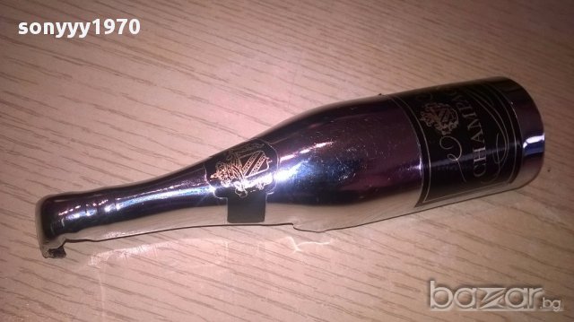 Champagne-inox-14x4x3см-внос швеицария, снимка 7 - Антикварни и старинни предмети - 16798112