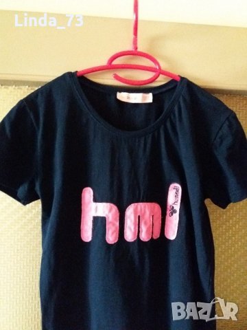 Дам.тениска-"MHA"-/памук/,цвят-тъм.синя. Закупена от Германия., снимка 3 - Тениски - 21961658