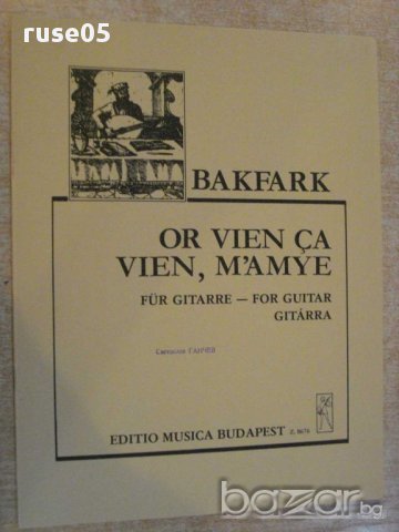 Книга "OR VIEN ÇA , VIEN , M'AMYE-Gitárra-BAKFARK" - 4 стр.