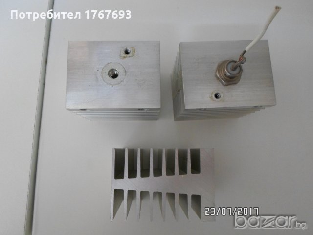 Алуминиеви радиатори за диоди и транзистори 