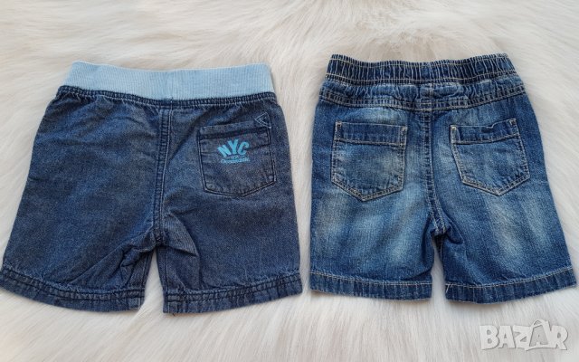 Дънкови къси панталони 12-18 месеца, снимка 2 - Панталони и долнища за бебе - 25190228