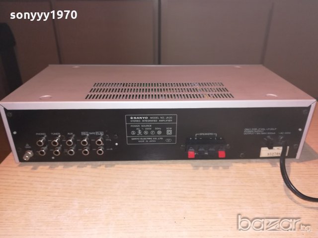 sanyo stereo amplifier-made in japan-внос швеицария, снимка 15 - Ресийвъри, усилватели, смесителни пултове - 20743304
