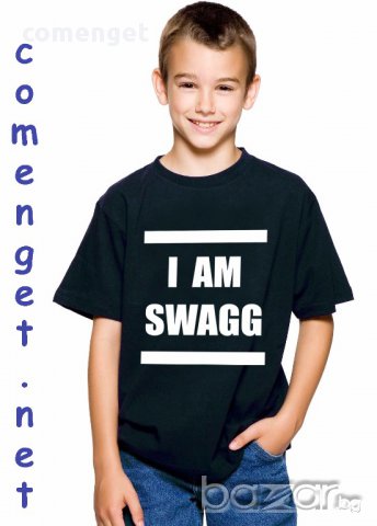 NEW! I Am Swagg детска тениска! Поръчай модел с твоя снимка!, снимка 2 - Детски тениски и потници - 16204978