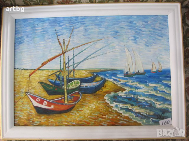 Автентична картина "Ван Гог - интерпретация", снимка 4 - Картини - 24805712