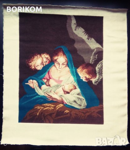 Гоблен "Мадоната с младенеца" известна още като "Мадоната на Марат", снимка 1 - Гоблени - 23513735